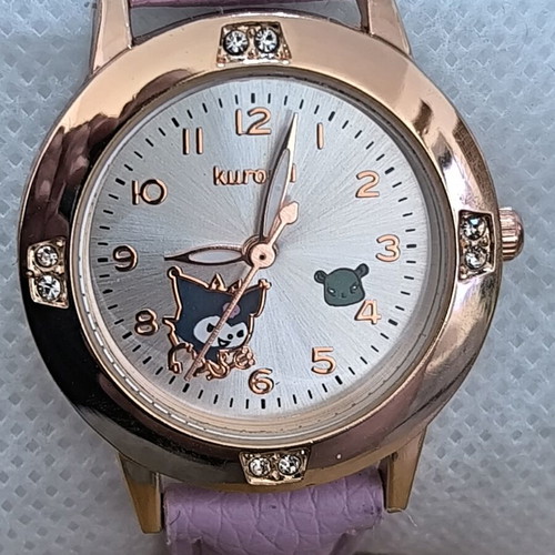 Kuromi Cute Anime Watch with Purple Strap and Gift Box