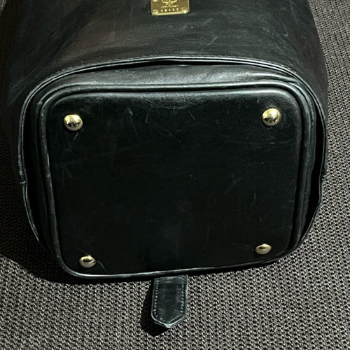MCM Classic Leather Mini Rucksack used, black, center back strap