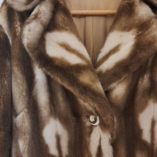 Eco fur coat like new from dry cleaner