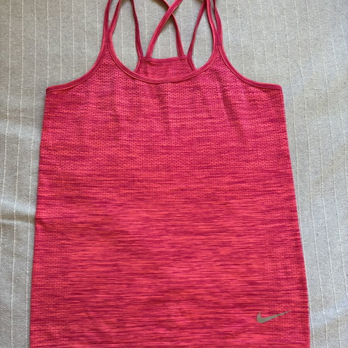 Nike Dri-FIT Knit Women's Running Tank Top Pink Heather M 831496-607
