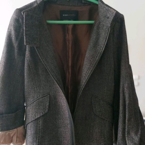 Zara women's jacket xs like new, brown tweed