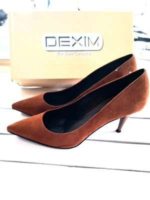 Dexim brown suede pumps like new size 41 EU