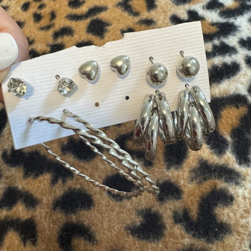 Earrings set silver like new