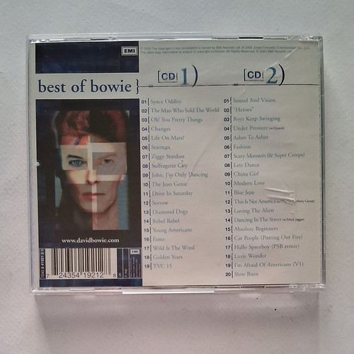 Bowie Best Of Bowie 2CD rock collection