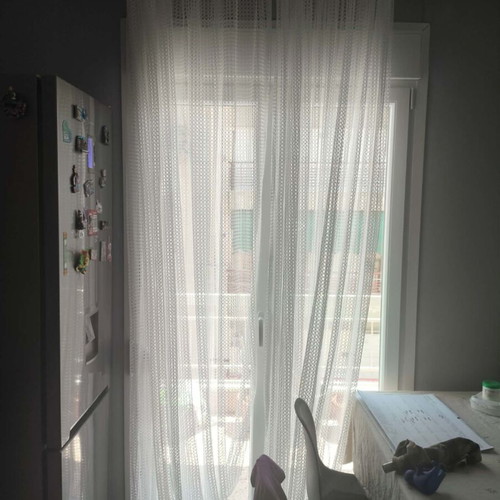 Curtain set like new, 6 pieces for balcony door and window