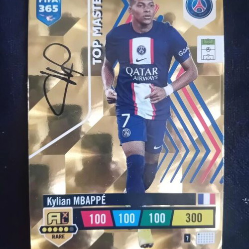 Kylian Mbappe Panini Top Master Rare FIFA 365 Card like new