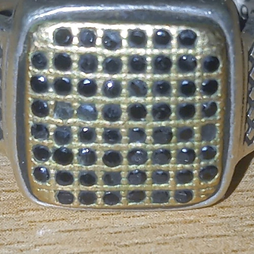 Hillas ring silver 925 with zircon, like new