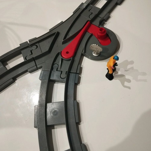 Train tracks like new without train