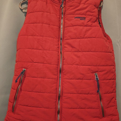 Emerson Genius sleeveless puffer vest size S like new, red