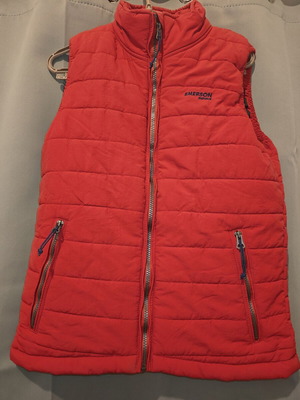 Emerson Genius sleeveless puffer vest size S like new, red