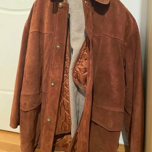 Peter Keen leather jacket used, size 54, brown