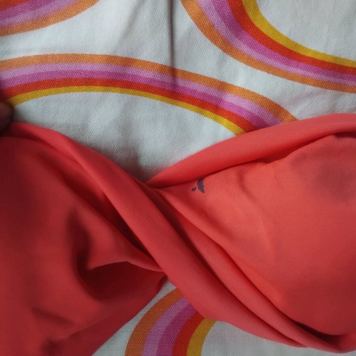Coral swimsuit like new, adjustable with bra padding, sizes L and XL