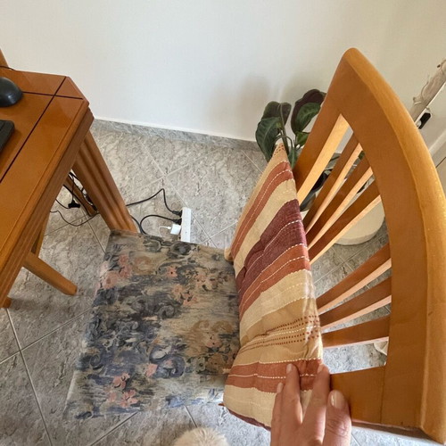Dining table for 6 used, solid wood with extension