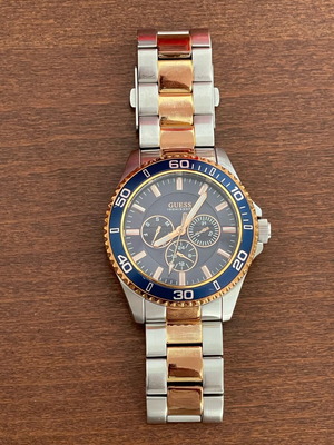 Ρολόι Guess Chaser W0172G3 μεταχειρισμένο unisex με μπλε καντράν