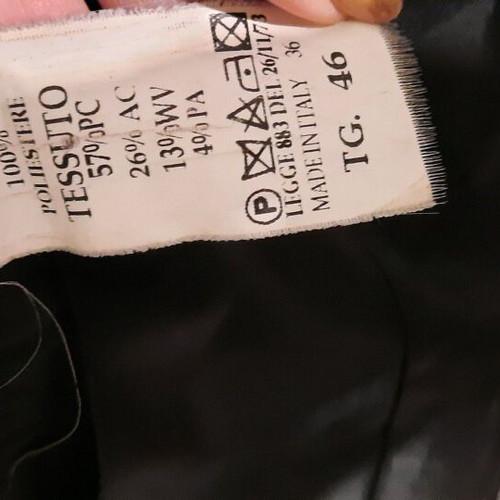 Vintage Anna Biagini women's coat made in Italy, like new, gray patchwork