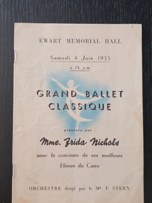 Grand Ballet Cassique magazine used, Cairo Egypt 1955