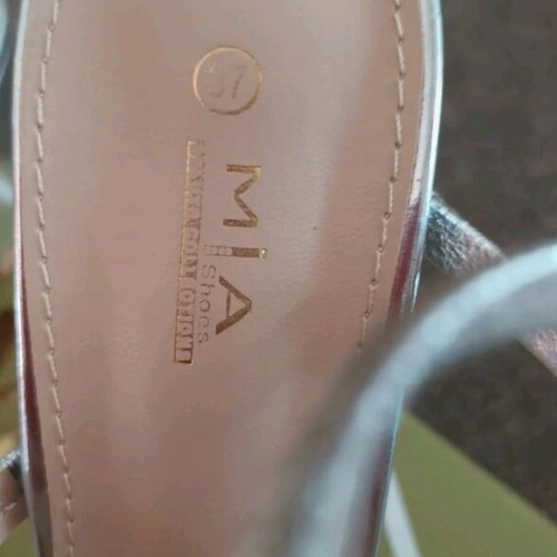 Mia sandals with rhinestones size 37 like new silver