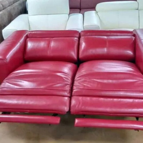 Red Moreno loveseat and armchair set with electric relax mechanism, new