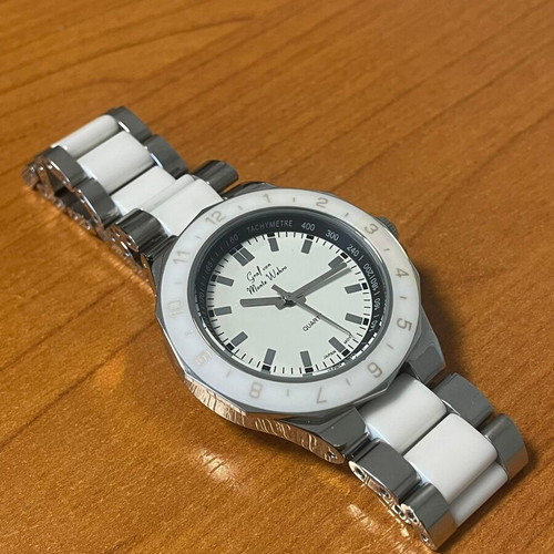 Graf von Monte Wehro unisex watch like new, white and silver