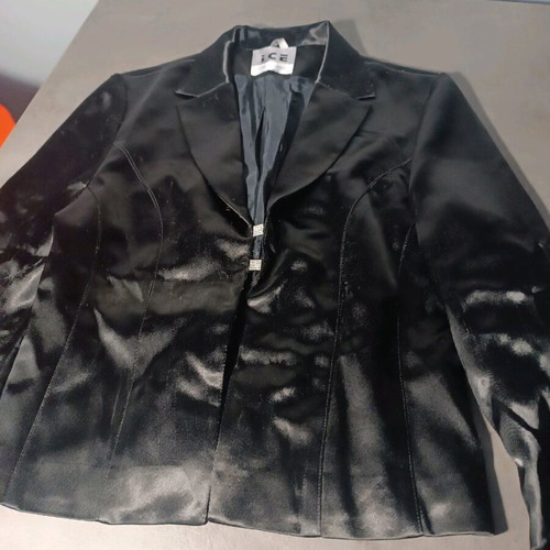 Black satin suit set used