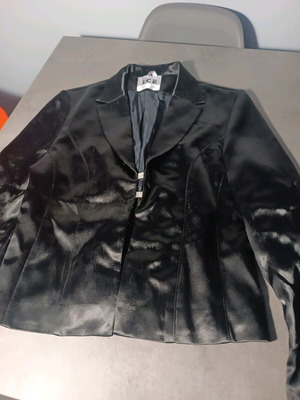Black satin suit set used