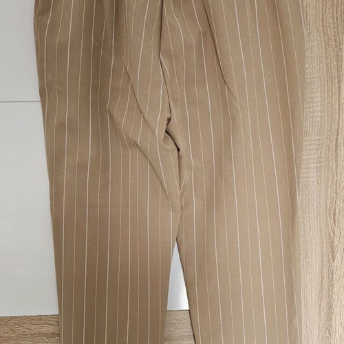 Stradivarius elastic fabric pants used, size XL, beige