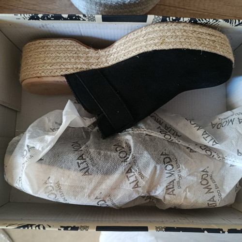 Alta Moda mule shoes size 40, black
