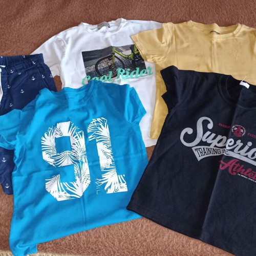 Summer clothes set for boys 7-8 years like new