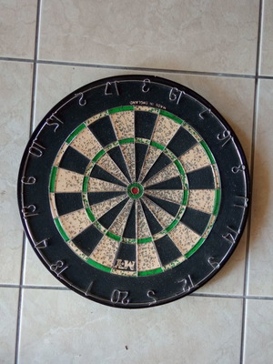 Target game used, old toy with 45 cm diameter