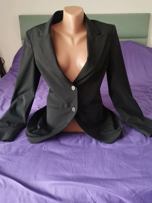 On Line black jacket like new with subtle stripes