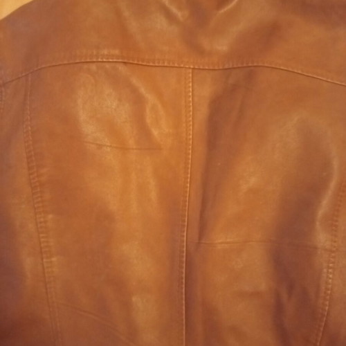 Denny Rose women's leather jacket used, size L, brown