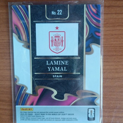 Panini Select 2025-2026 Road to World Cup Lamine Yamal insert card