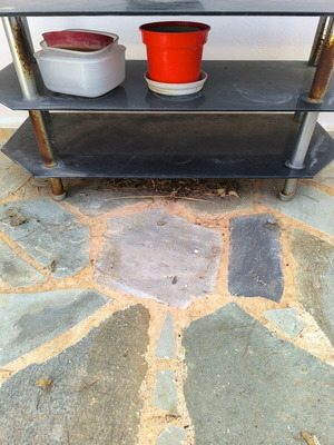 TV stand used, needs washing