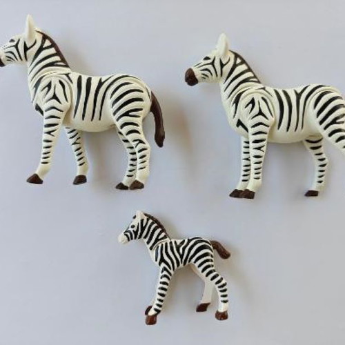 Playmobil 6641 Zebra Family City Life Zoo set like new