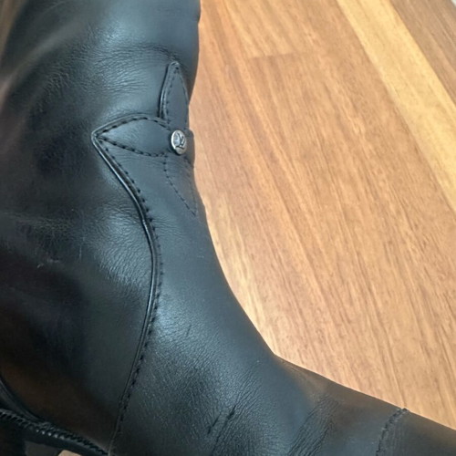 Louis Vuitton Heritage Line riding boots used, size 38.5, black
