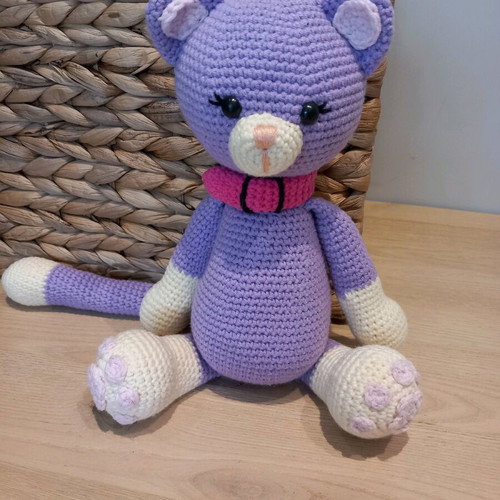 Cat doll new made of cotton yarn 30cm