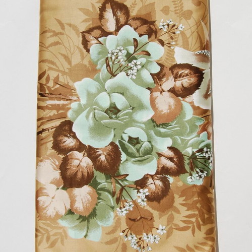 New cotton satin upholstery fabric with a bouquet of flowers, 10 meters