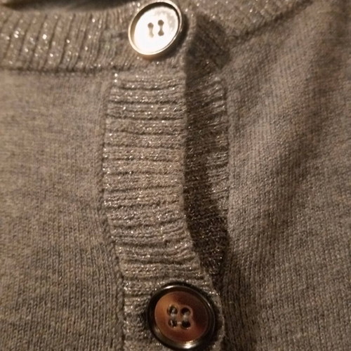 Koan women's cardigan new, grey with silver details, size M