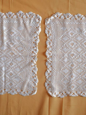 Handmade doily set new