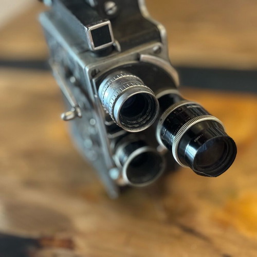Bolex Paillard H16 16mm film camera used with 3 lenses