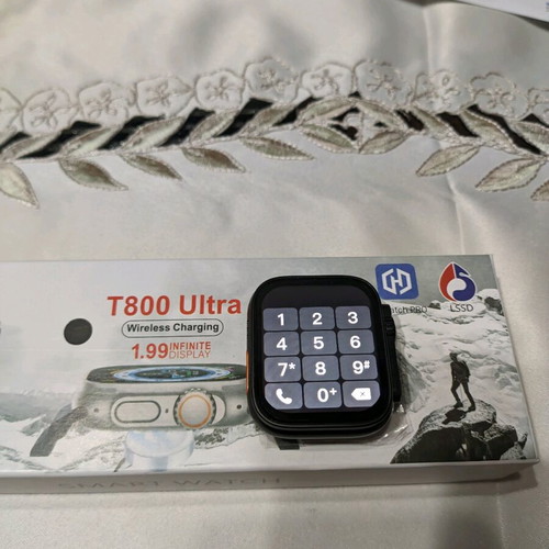 Smartwatch T800 Ultra new with 1.99-inch touch screen and wireless charging