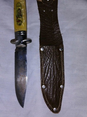 Mother of pearl souvenir knife like new with Riesenrad Vienna image