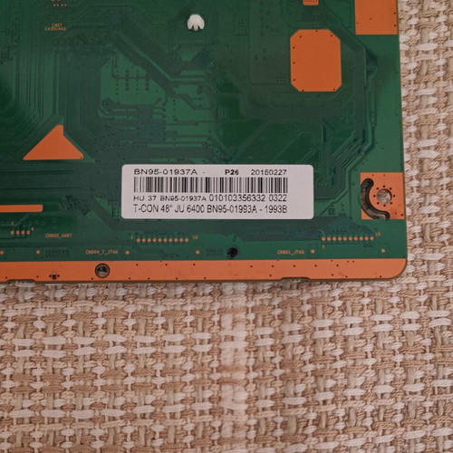 Samsung T-Con board for UE48JU6400W TV used, with cable ribbon