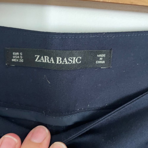 Zara blue fabric culottes small used
