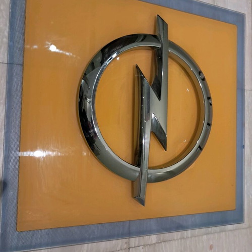 Opel glass dealership sign 60 cm like new