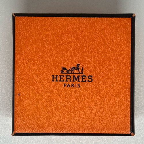 Hermes H silver ring like new