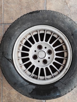 BMW E21 aluminum rims set of 3 used, 13'' 4x100