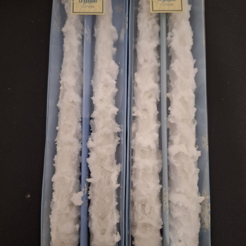 Trimar snow candles set of 2 new