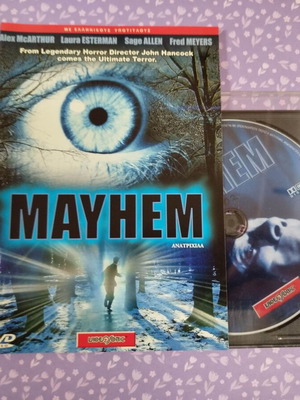 Mayhem DVD used with Greek subtitles