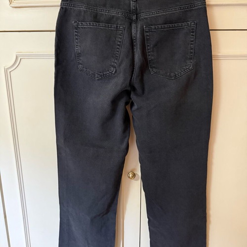Zara high-waisted straight jeans Z1975 black new, size XL